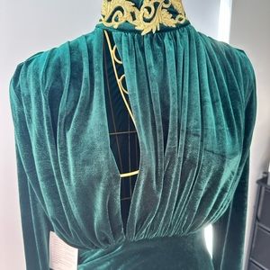 Atlanta Embellished Velvet Crossbody (Emerald) main image 1